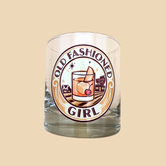 Old Fashioned Girl Cocktail Glass